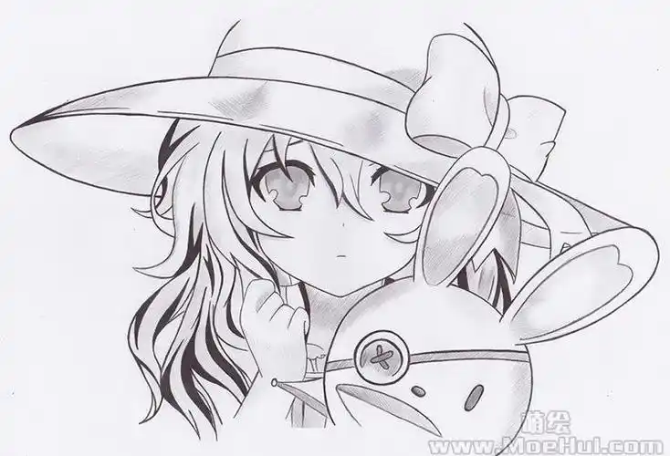 新手练习线稿约会大作战四糸乃线稿11p