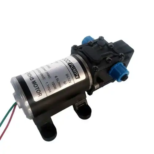 高压电动洗车泵12v 24v 喷雾隔膜泵电动水泵小型打药泵抽水泵自吸