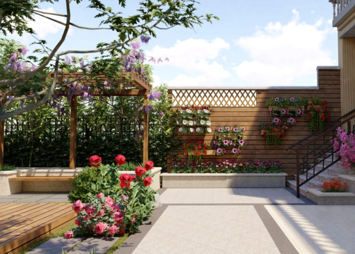 别墅的庭院这样装修会好一点