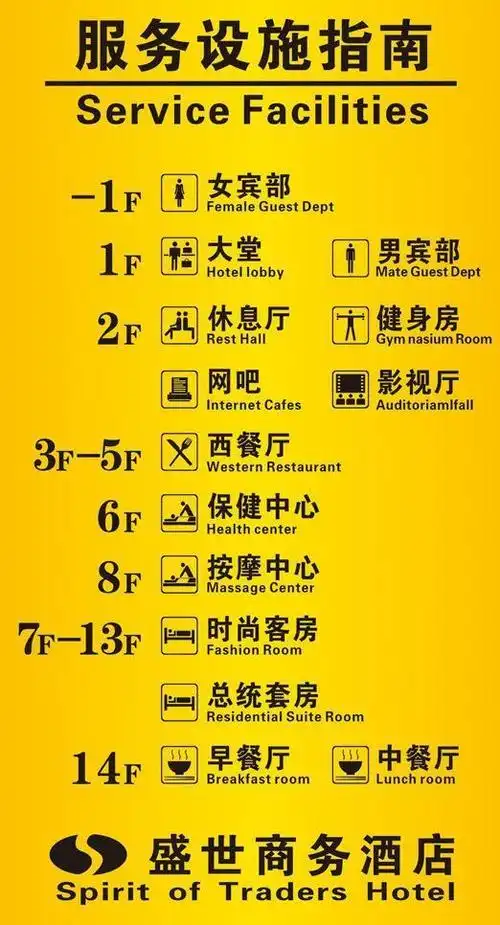 酒店服务设施指南图片