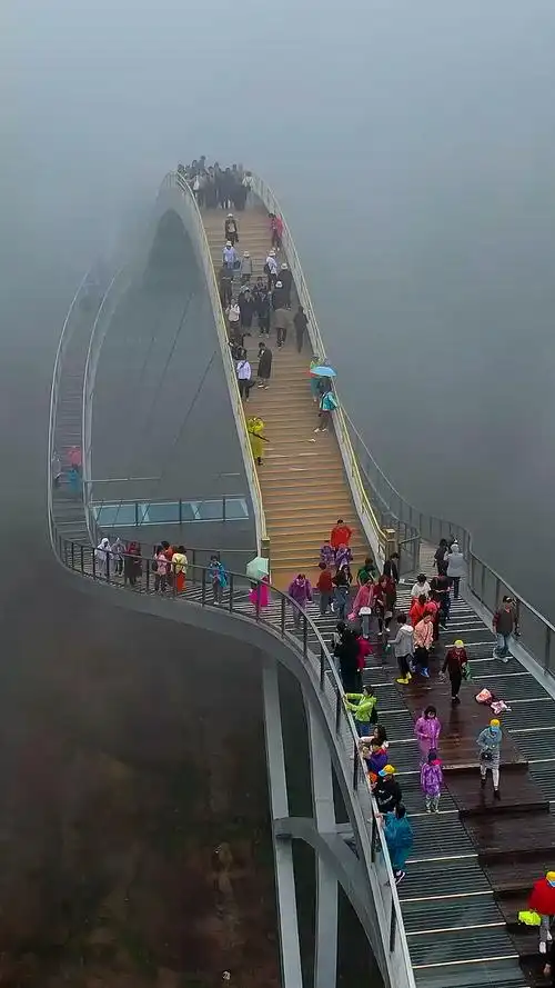 #带上全民去旅行#云端上的天桥,神仙居如意桥
