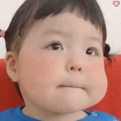 萌娃丸子妹表情包动图