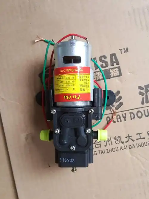 12v伏农用电动喷雾器水泵隔膜微型高压自吸洗车水钻打药机泵配件