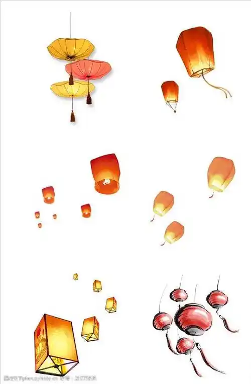 灯笼水彩画灯笼水彩画图片大全