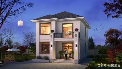 农村自建二层小别墅,面宽8米,4室1厅,在里面办公也很享受