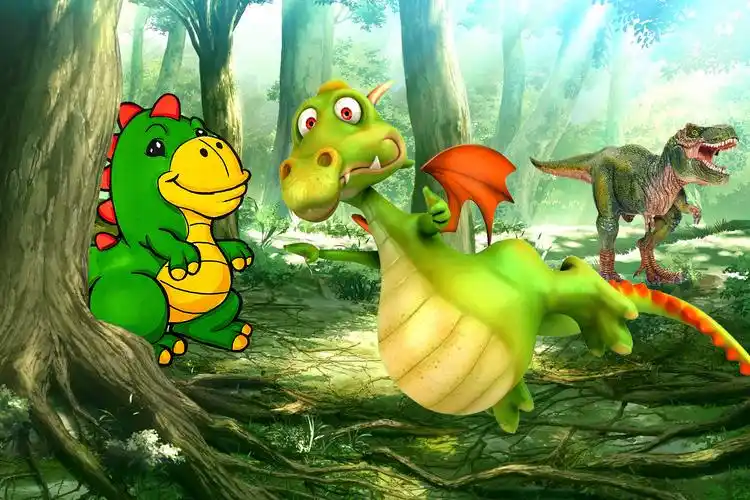 儿童恐龙简笔画,画一只特暴龙,宝宝:好萌好可爱!