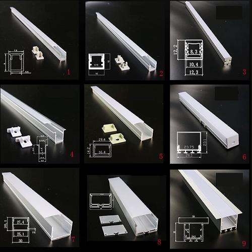 定制钛金条线型灯铝合金线型灯8公分cm厘米条灯免吊顶悬浮线型灯