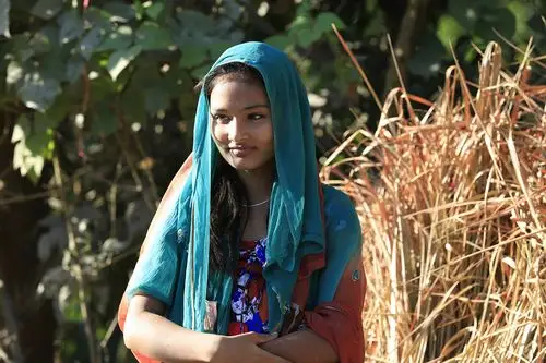 尼泊尔美少女,儿童,老人.