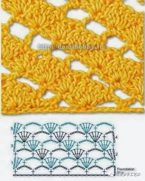 钩织78图解78花片毯子