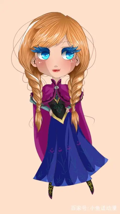 冰雪奇缘:25种不同形象的安娜公主,赛亚人版很傲娇!