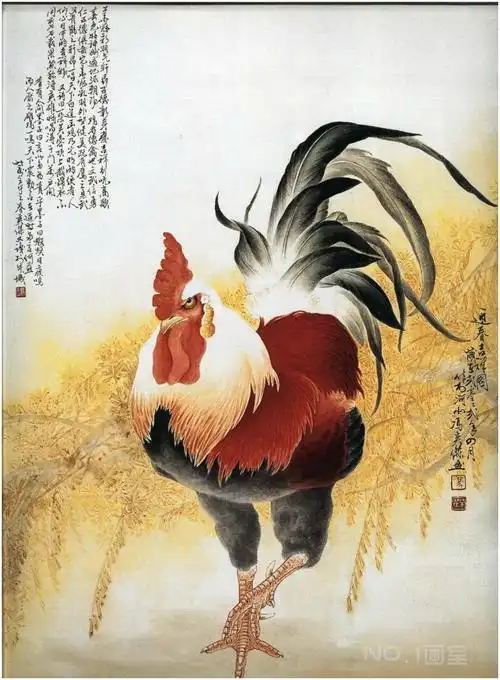 【转载】名人国画 雄鸡