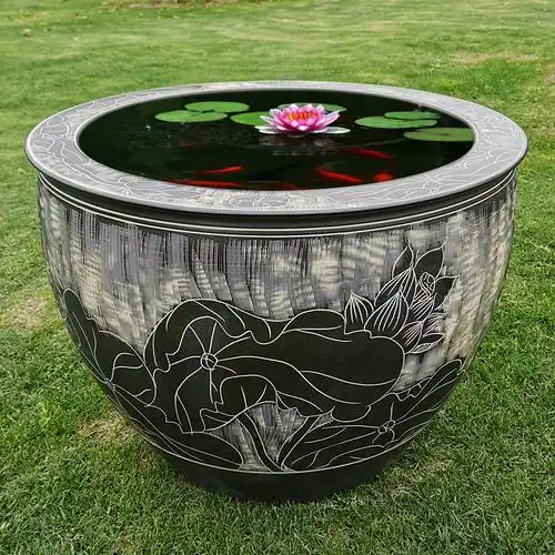 陶瓷鱼缸水缸养鱼荷花缸睡莲缸室外庭