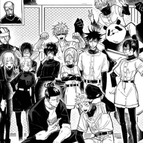 咒术回战黑白漫画动漫背景全员伏黑惠悠仁狗卷真希学姐野蔷薇三轮机械