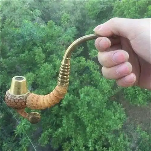 烟杆贵州竹子烟斗竹节老式手工竹根旱烟袋锅烟斗