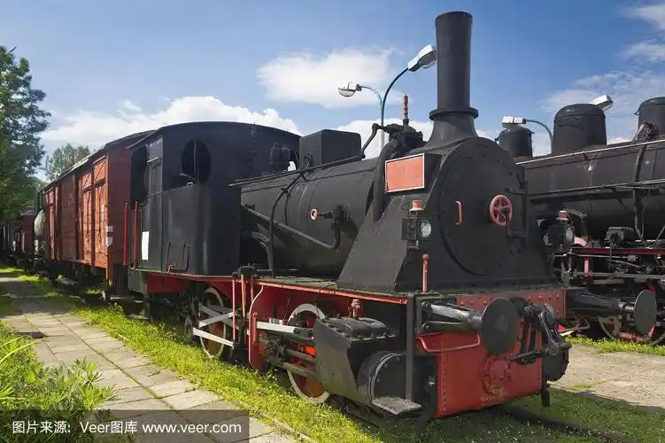 美丽的老式蒸汽机车