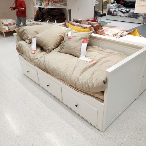 沙发宜家汉尼斯坐卧两用双人折叠床小户型多功能沙发床