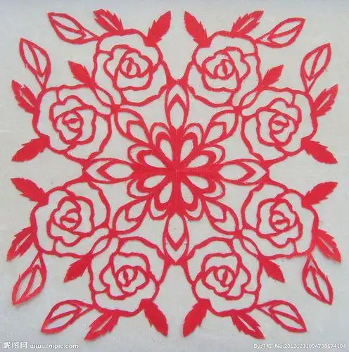 剪纸玫瑰情桃小说 手工剪纸图片大全简单-蒲城教育文学网