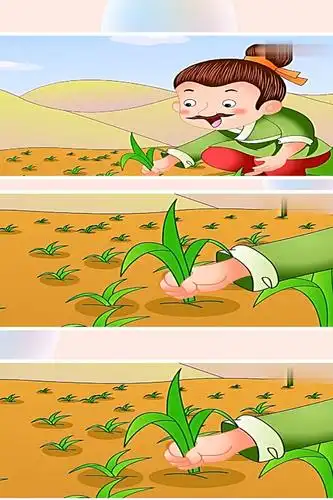 南关三园每日成语小故事系列——《拔苗助长》