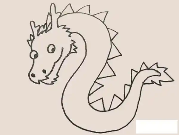 2022最新龙简笔画中国神话龙的简单画法