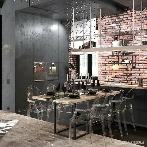 复式工业风设计硬朗风格的代表现代简约设计图片赏析