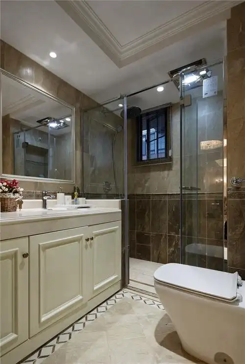 田园卫生间装修案例效果图6平米田园厨房卫生间吊顶装修图片吉林朝阳