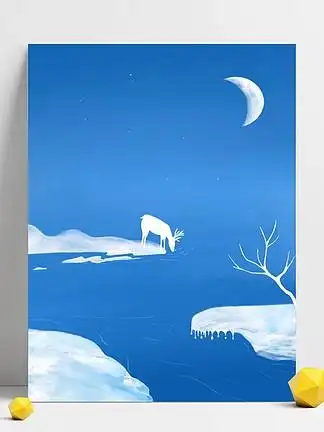 【小清新蓝色鹿背景】图片免费下载_小清新蓝色鹿背景素材_小清新蓝色