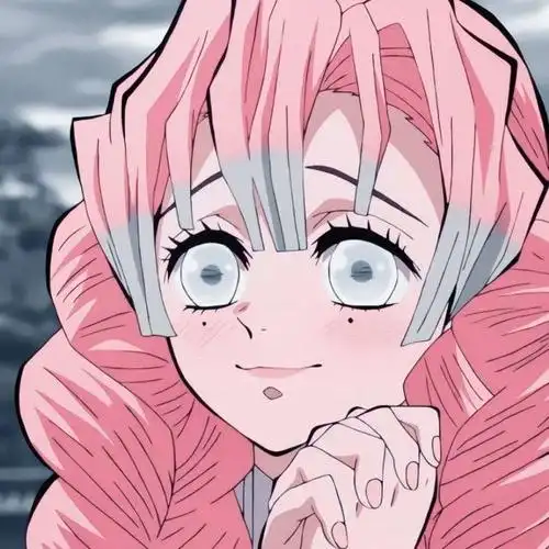 第238期动漫女头鬼灭之刃甘露寺蜜璃无水印女生头像