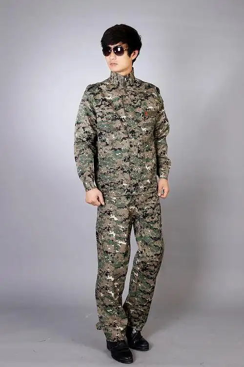 厂家直销新式07迷彩夏作集训服 丛林数码
