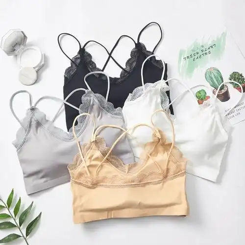 抹胸内衣防走光聚拢美背裹胸吊带背心性感少女款夏574