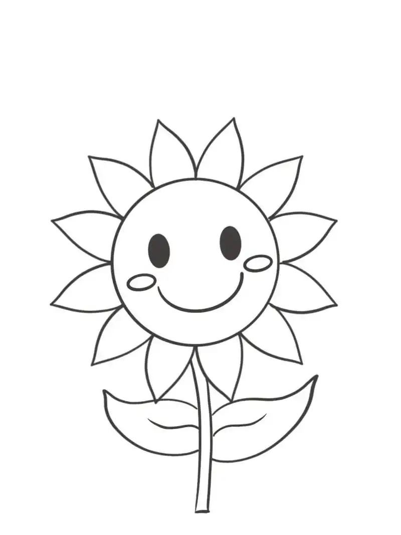 简笔画教程分享 向日葵97
