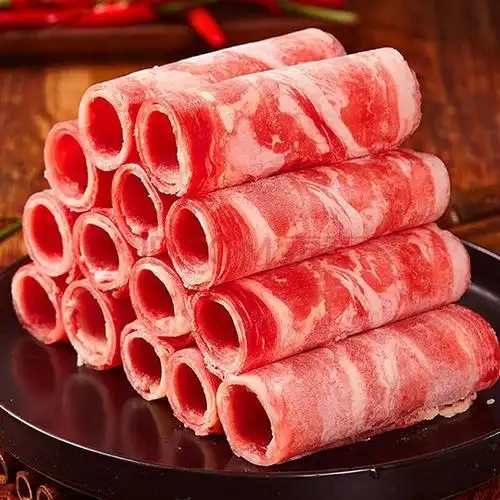 冷冻牛肉片 整切肥牛肥牛卷片牛肉 火锅食材 生鲜冷链 肥牛卷2000g 1