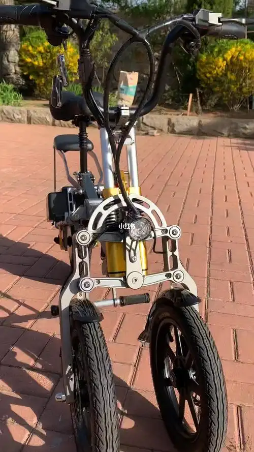 倒三轮折叠自行车