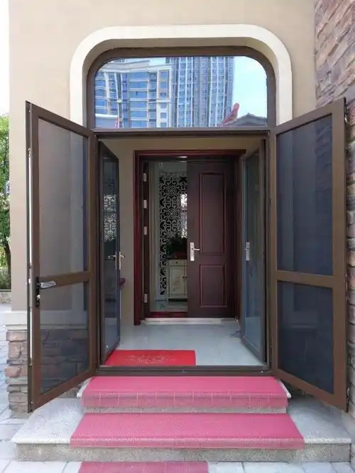 大门纱门,别墅入户纱门,铜门纱门