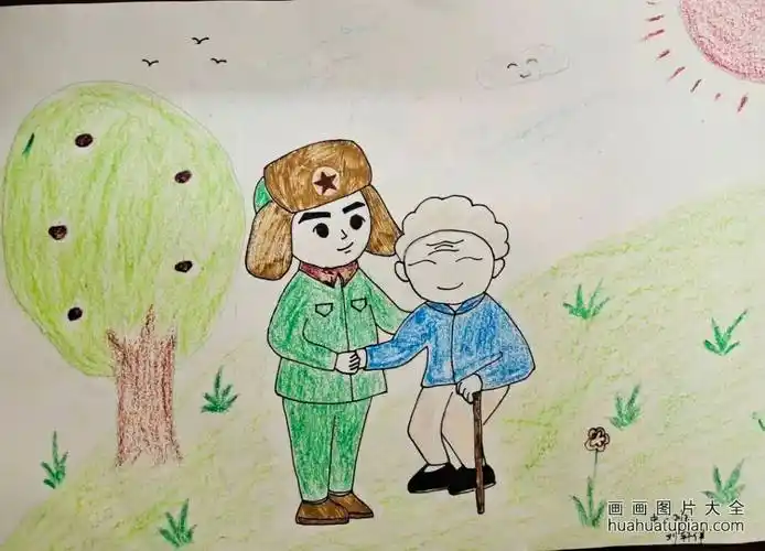 "学雷锋 助人为乐"时代楷模绘画