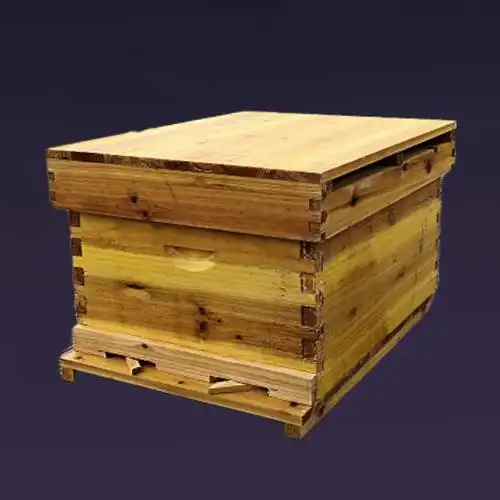 养蜂工具蜜蜂箱中蜂蜂箱标准蜜蜂箱煮蜡加厚杉木蜂箱一套包邮