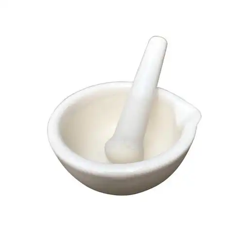 礼达康 陶瓷研钵乳钵研药罐研磨棒药臼杵中西药研磨碗捣碎 6厘米研磨