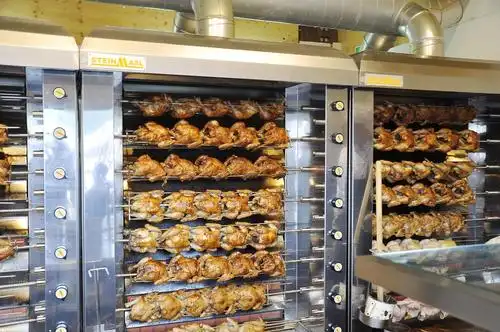 烤鸡炉源自于德国全自动不锈钢烤鸡炉啤酒节专用烤鸡炉