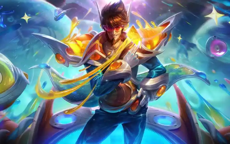 【英雄新皮肤】太空律动 崔斯特