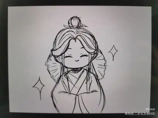 微笑怜_天官赐福谢怜板绘临摹绘画作品