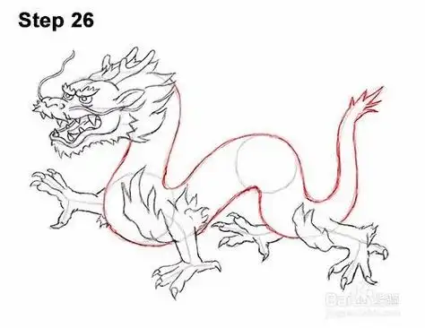 成语一个繁体一个龙简笔画龙