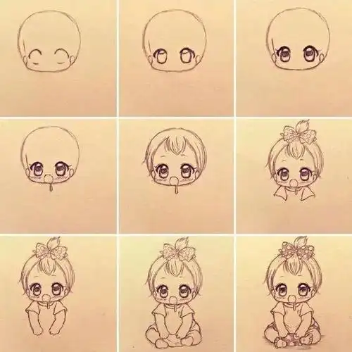 绘画教程 | 手绘动漫人物教程,手把手教你画