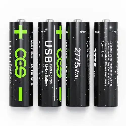 ces储能15v锂电池usb充电方式aa5号锂电池aa电池5号电池适用电动玩具