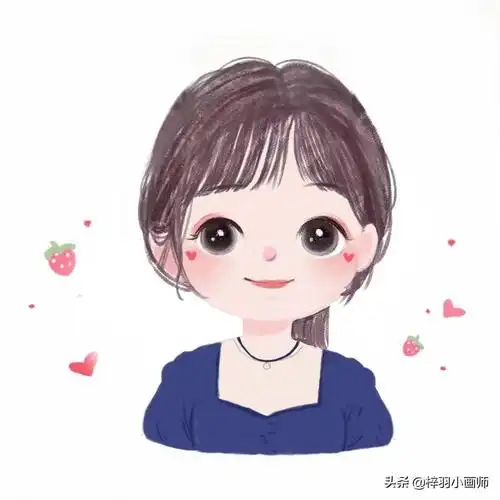 小朋友图片卡通可爱简笔画,萌娃卡通头像 呆呆萌萌最可爱