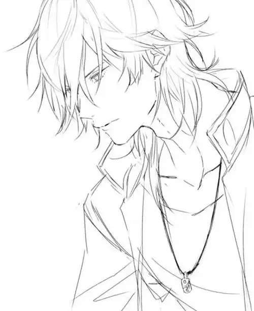 古风漫画黑白图片动漫古风黑白头像男生-下拉漫画网