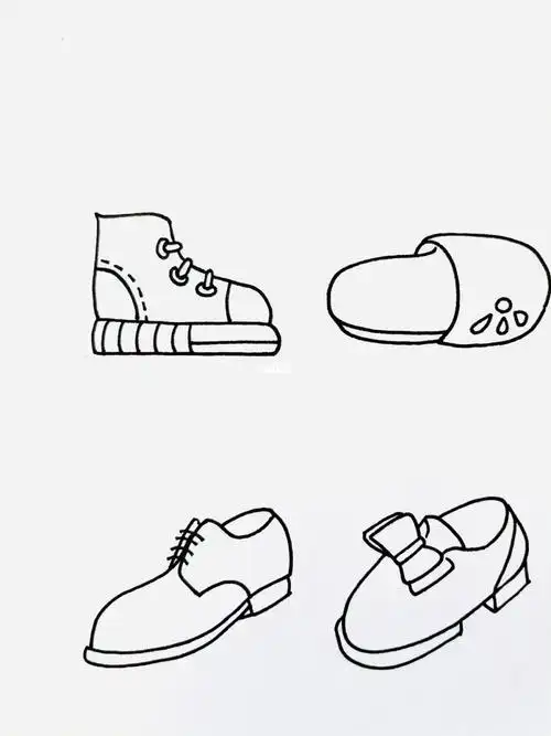 可爱鞋子简笔画