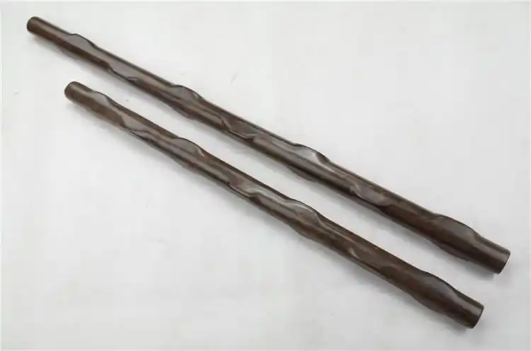 轻奢高端木短棍木棍子武术长棍太极鞭杆魔杖汽车防身红木健身棍银色