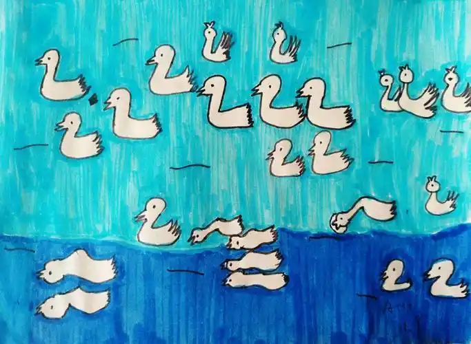 其它 点点聚会 写美篇   本课是以相似形的组合为主要表现元素的绘画