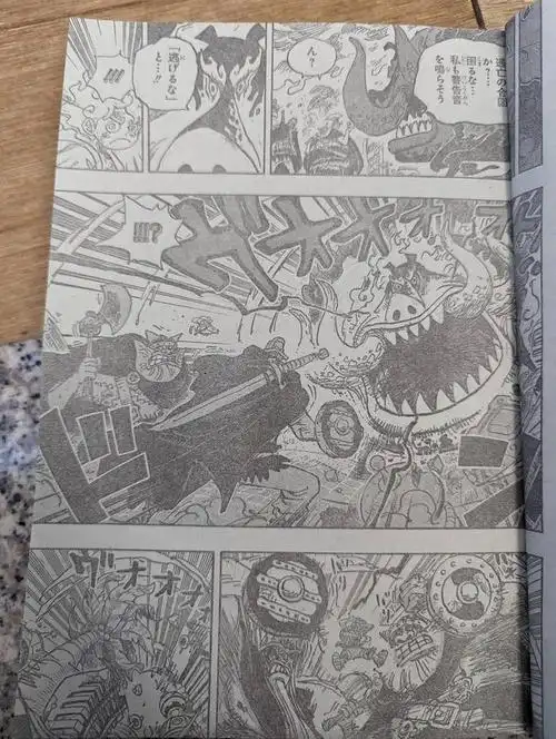 草帽团离开蛋头岛,古代机器人参战,燃爆|路飞|索隆|甚平|五老星|小