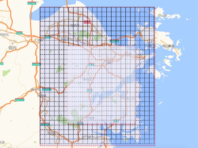 通过网格拆分高德地图