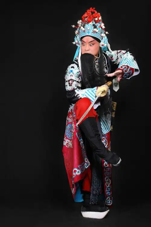 单人男生京剧摄影造型